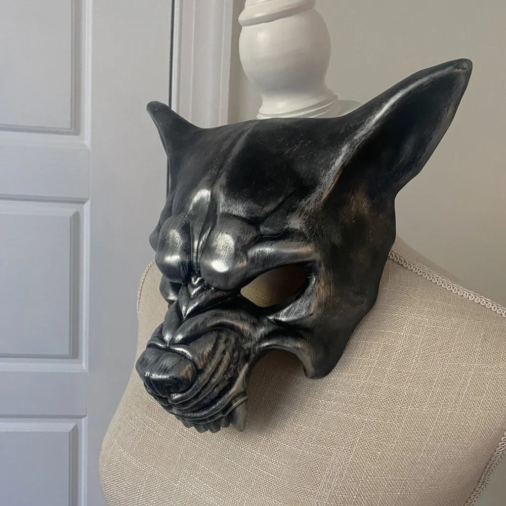Silver Werewolf Angry Wolf Halloween Mask Costume Masquerade Mask